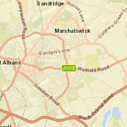 St Albans, uk Street Map