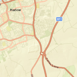 Harlow Street Map