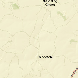 Matching Tye, o/s The Fox, Harlow, Essex Street Map