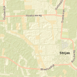 Strijen Street Map