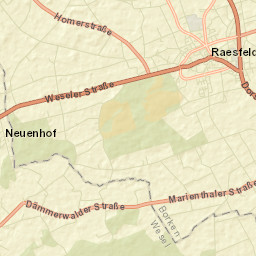 Raesfeld Street Map