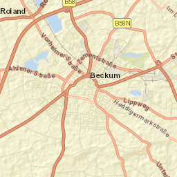 Beckum Street Map
