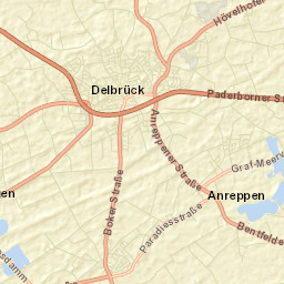 Delbrück Street Map