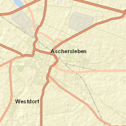 Aschersleben Street Map