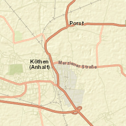 Köthen Street Map