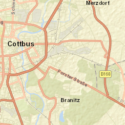Cottbus Street Map
