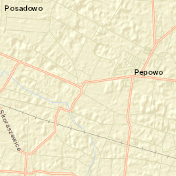 Pępowo Street Map