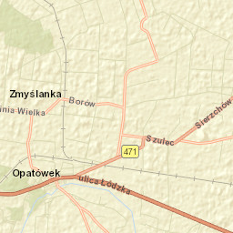 Opatówek Street Map