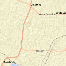Zadzim Street Map