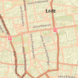 Łódź Street Map