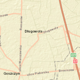 Powiat grójecki Street Map