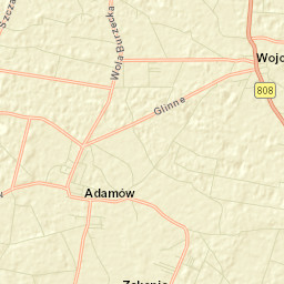 Adamów Street Map