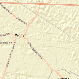 Wohyń Street Map