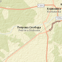 Koryukivka Street Map