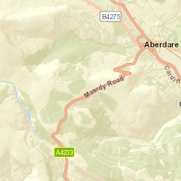 A4059, Aberdare, Rhondda Cynon Taff Street Map