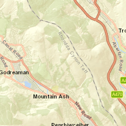 Henry Street, Mountain Ash, Rhondda Cynon Street Map
