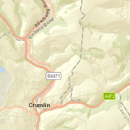 1 Lower Argoed Cottages, Aberbeeg, Abertillery, Blaenau Gwent Street Map
