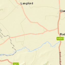 Lechlade Road, Lechlade, Oxfordshire Street Map