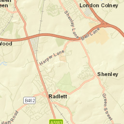 Radlett Street Map