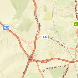 Potters Bar Street Map