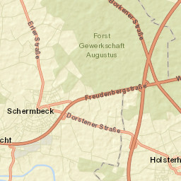 Schermbeck Street Map