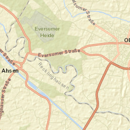 Olfen Street Map