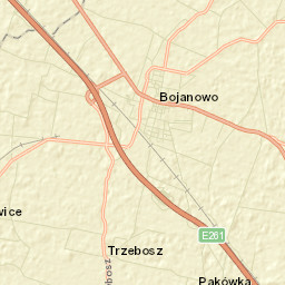 Bojanowo Street Map