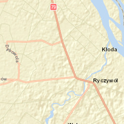 Ryczywół Street Map