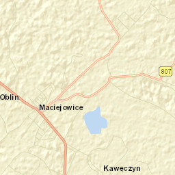 Maciejowice Street Map