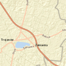 Trojanów Street Map