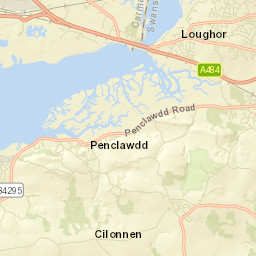 Three Crosses Street Map