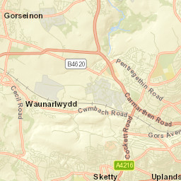 Gorseinon Street Map