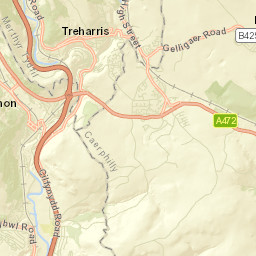 Gelligaer Street Map