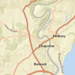 A466, Chepstow, Monmouthshire NP16, UK Street Map