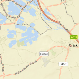 Cricklade Street Map