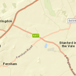 Stanford in the Vale Street Map