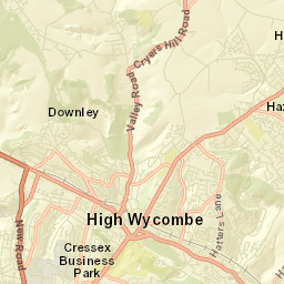 High Wycombe Street Map