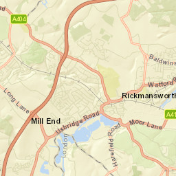 Maple Cross Street Map