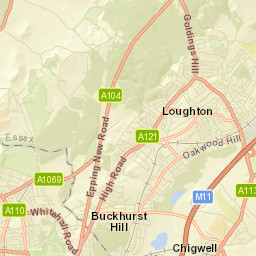 Buckhurst Hill Street Map