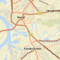 Wesel Street Map