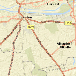 Dorsten Street Map