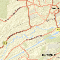 Werne Street Map