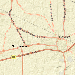 Geseke Street Map