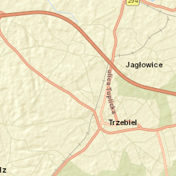 Trzebiel Street Map