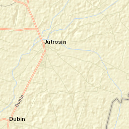 Jutrosin Street Map