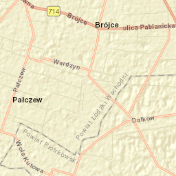 Brójce Street Map