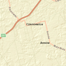 Czerniewice Street Map
