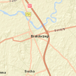 Białobrzegi Street Map