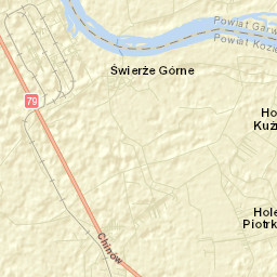 Powiat kozienicki Street Map