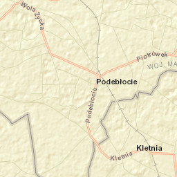 Podebłocie Street Map